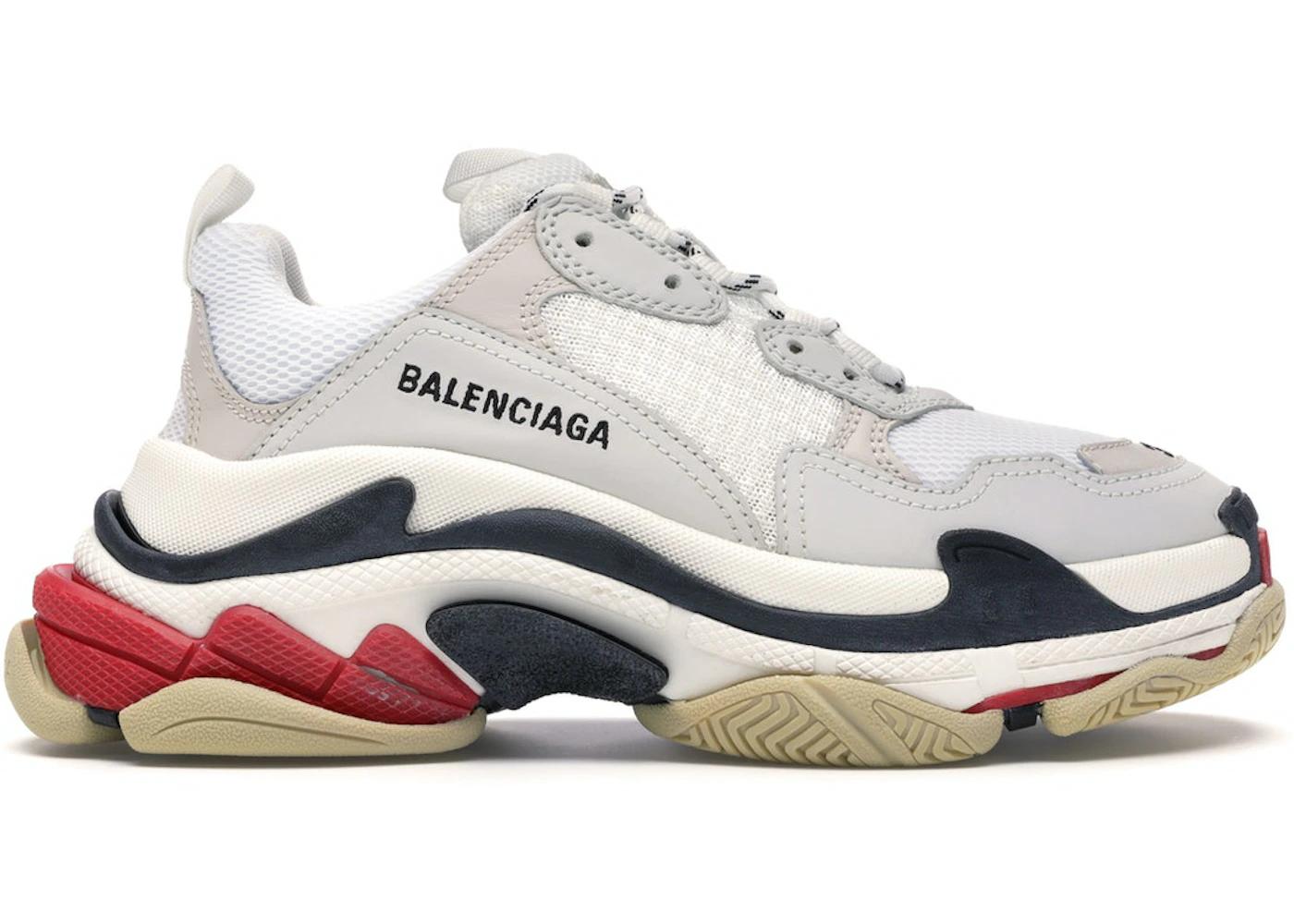 Balenciaga Triple S White Red